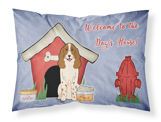BB2785PILLOWCASE Dog House Collection Russian Spaniel Fabric Standard Pillowcase, 20.5 x 0.25 x 30 in.
