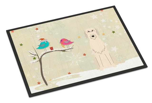 Carolines Treasures BB2537JMAT Christmas Presents Between Friends Irish Wolfhound Indoor or Outdoor Mat; 24 x 0.25 x 36 in.
