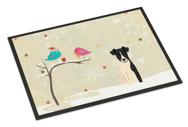 BB2570JMAT Christmas Presents Between Friends Smooth Fox Terrier Indoor or Outdoor Mat, 24 x 0.25 x 36 in.