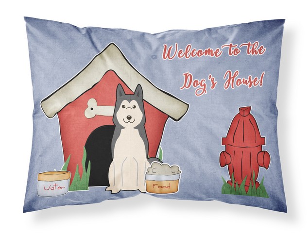 BB2779PILLOWCASE Dog House Collection West Siberian Laika Spitz Fabric Standard Pillowcase, 20.5 x 0.25 x 30 in.