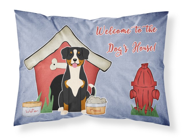 BB2792PILLOWCASE Dog House Collection Entlebucher Fabric Standard Pillowcase, 20.5 x 0.25 x 30 in.