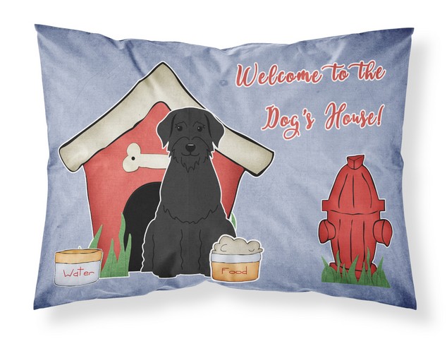 Dog House Collection Giant Schnauzer Fabric Standard Pillowcase