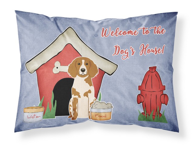 BB2826PILLOWCASE Dog House Collection Brittany Spaniel Fabric Standard Pillowcase, 20.5 x 0.25 x 30 in.