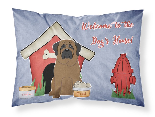 Picture of Carolines Treasures BB2838PILLOWCASE Dog House Collection Bullmastiff Fabric Standard Pillowcase, 20.5 x 0.25 x 30 in.