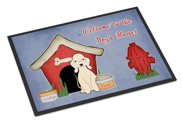BB2845MAT Dog House Collection Bedlington Terrier Sandy Indoor or Outdoor Mat, 18 x 0.25 x 27 in.