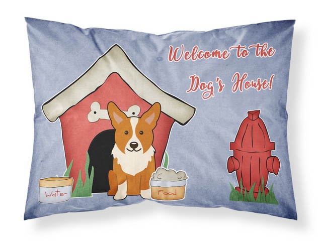 Dog House Collection Corgi Fabric Standard Pillowcase
