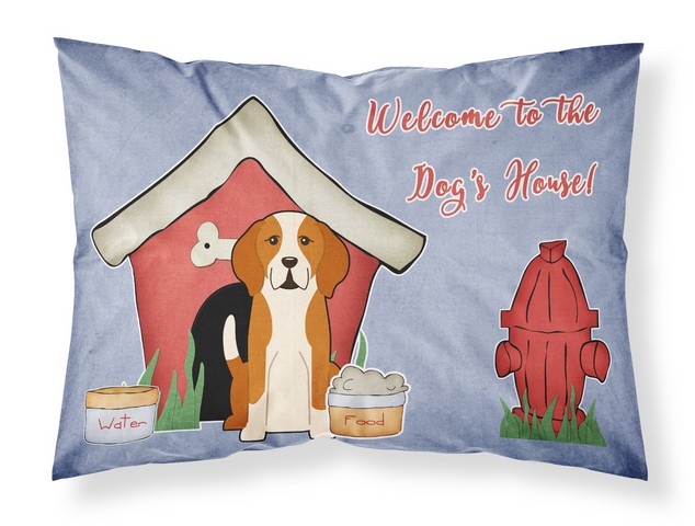 Dog House Collection English Foxhound Fabric Standard Pillowcase
