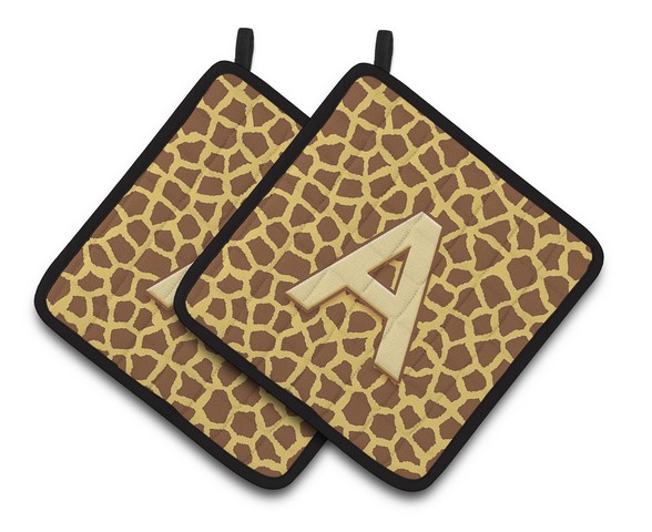 Letter A Monogram - Griaffe Pair of Pot Holders