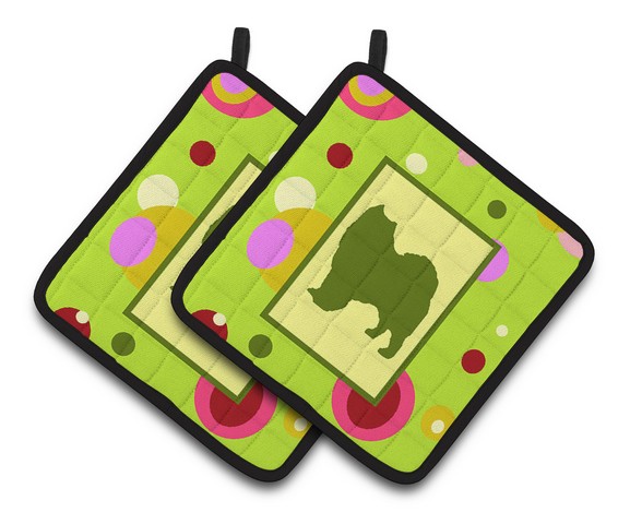 Samoyed Pair of Pot Holders 7.5 x 3 x 7.5 in.