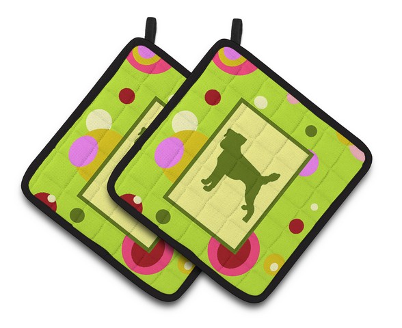 Jack Russell Terrier Pair of Pot Holders - 7.5 x 3 x 7.5 in.