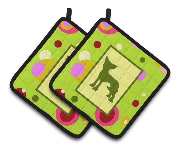 Chinese Crested Pair of Pot Holders