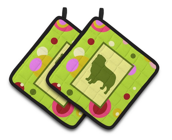 Australian Shepherd Pair of Pot Holders 7.5 x 3 x 7.5 in.