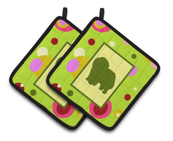 Chow Chow Pair of Pot Holders 7.5 x 3 x 7.5 in.
