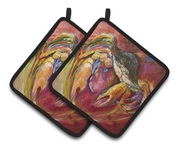 Crab Stars Pair of Pot Holders