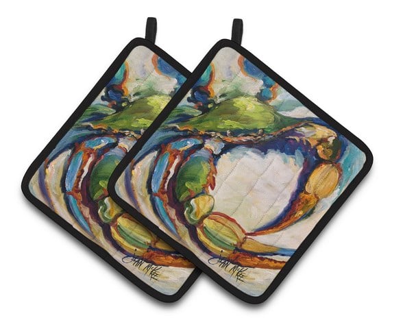 No. 21 Crab Pair of Pot Holders