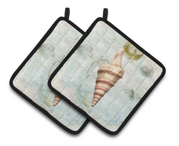 Picture of Carolines Treasures SB3049PTHD Shells Pair of Pot Holders, 7.5 x 3 x 7.5 in.