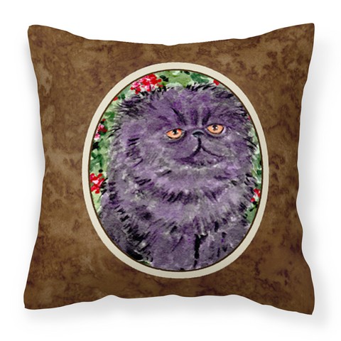Persian Cat Fabric Decorative Pillow - 14 x 3 x 14 in.