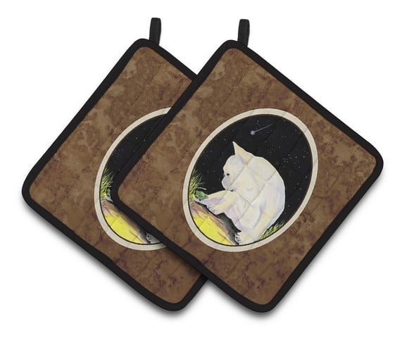 Picture of Carolines Treasures SS8992PTHD French Bulldog Pair of Pot Holders, 7.5 x 3 x 7.5 in.