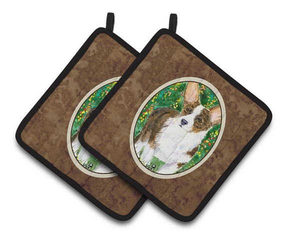 Picture of Carolines Treasures SS8970PTHD Corgi Pair of Pot Holders, 7.5 x 3 x 7.5 in.