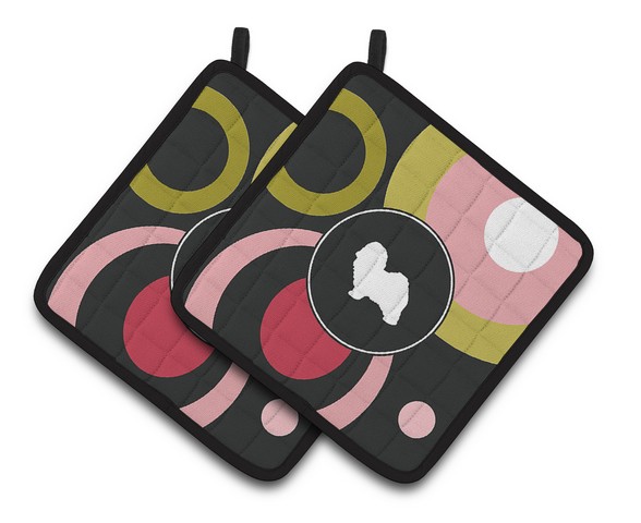 Havanese Pair of Pot Holders - 7.5 x 3 x 7.5 in.
