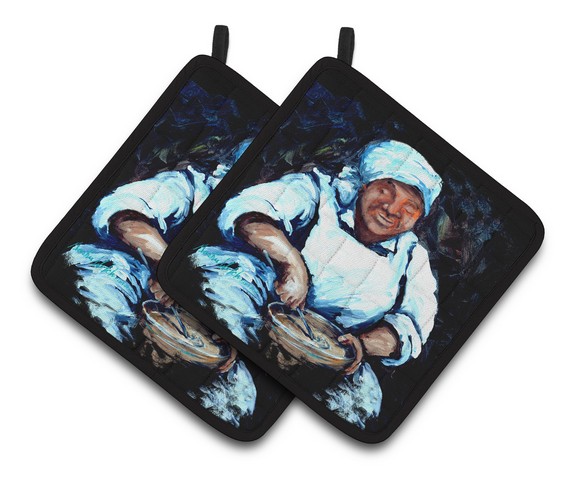 Hot Water Cornbread Pair of Pot Holders