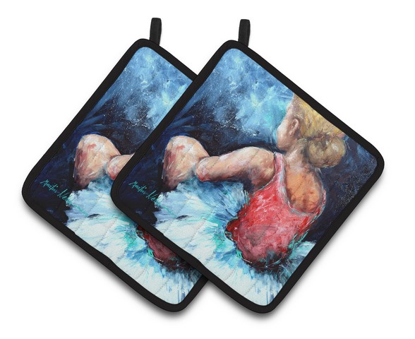 Ballet Star Struck Pair of Pot Holders