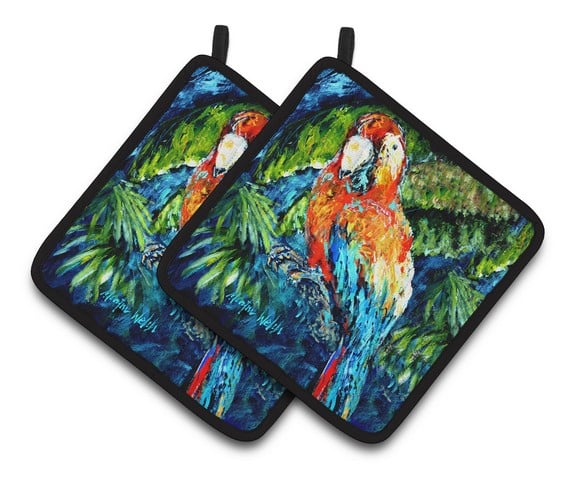 Fiddler Crab Pair of Pot Holders, 7.5 x 3 x 7.5 in.