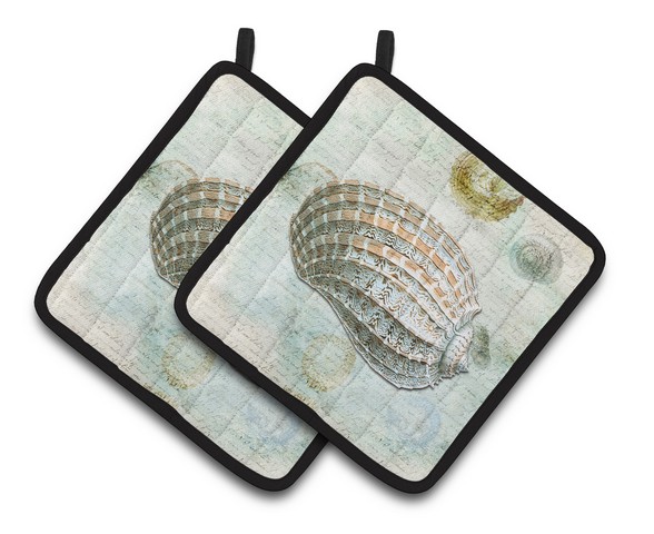 Picture of Carolines Treasures SB3029PTHD Shells Pair of Pot Holders, 7.5 x 3 x 7.5 in.