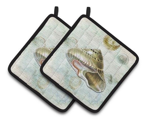 Picture of Carolines Treasures SB3030PTHD Shells Pair of Pot Holders, 7.5 x 3 x 7.5 in.