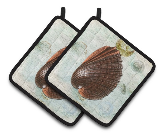 Picture of Carolines Treasures SB3032PTHD Shells Pair of Pot Holders, 7.5 x 3 x 7.5 in.