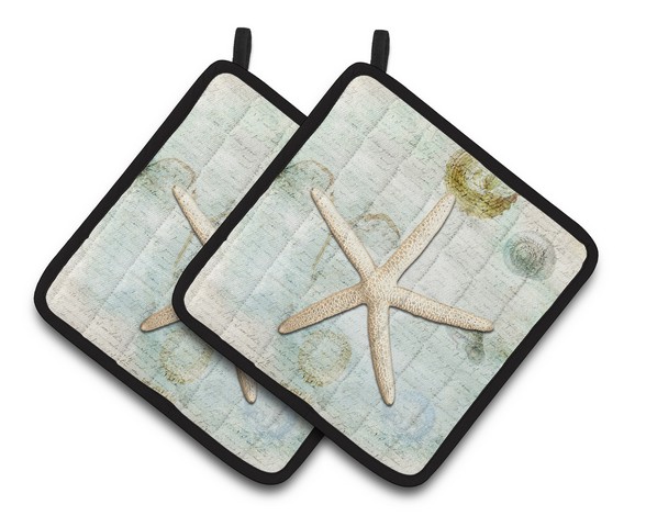 Picture of Carolines Treasures SB3036PTHD Starfish Pair of Pot Holders, 7.5 x 3 x 7.5 in.
