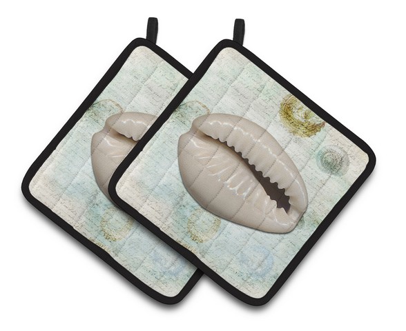Picture of Carolines Treasures SB3038PTHD Shells Pair of Pot Holders, 7.5 x 3 x 7.5 in.