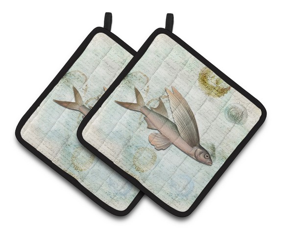Picture of Carolines Treasures SB3042PTHD Fish Pair of Pot Holders, 7.5 x 3 x 7.5 in.
