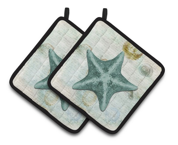 Picture of Carolines Treasures SB3043PTHD Starfish Pair of Pot Holders, 7.5 x 3 x 7.5 in.