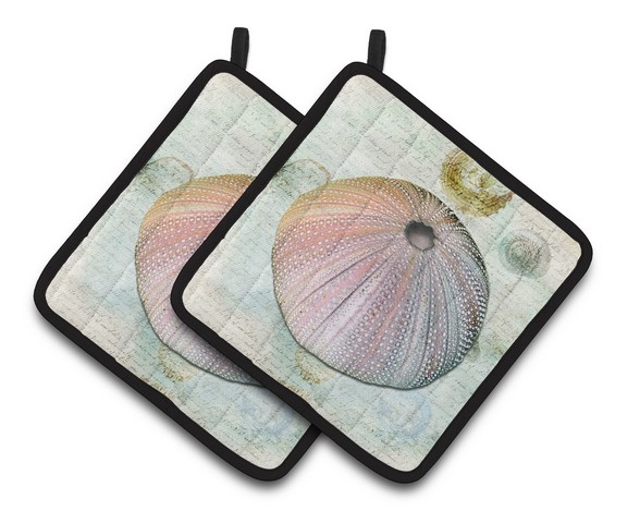 Picture of Carolines Treasures SB3046PTHD Anemone Pair of Pot Holders, 7.5 x 3 x 7.5 in.