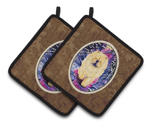 Picture of Carolines Treasures SS1005PTHD Chow Chow Pair of Pot Holders, 7.5 x 3 x 7.5 in.