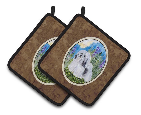 Picture of Carolines Treasures SS1034PTHD Havanese Pair of Pot Holders, 7.5 x 3 x 7.5 in.
