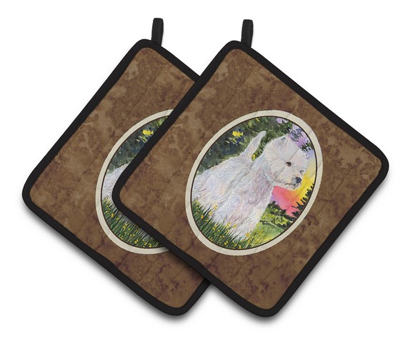 Picture of Carolines Treasures SS1067PTHD Westie Pair of Pot Holders, 7.5 x 3 x 7.5 in.