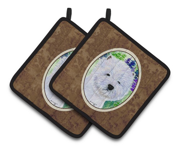 Picture of Carolines Treasures SS8002PTHD Westie Pair of Pot Holders, 7.5 x 3 x 7.5 in.
