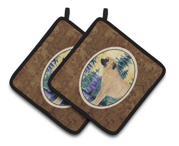 Picture of Carolines Treasures SS8012PTHD Anatolian Shepherd Pair of Pot Holders, 7.5 x 3 x 7.5 in.