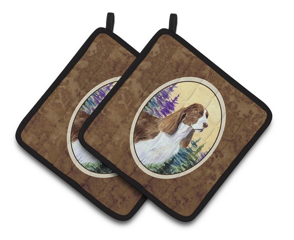 Picture of Carolines Treasures SS8105PTHD Springer Spaniel Pair of Pot Holders, 7.5 x 3 x 7.5 in.