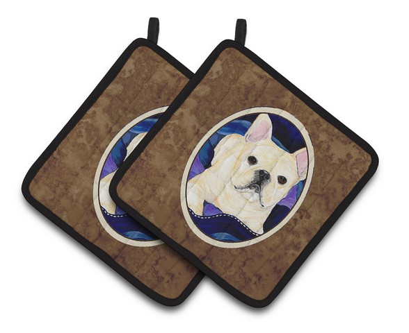 Picture of Carolines Treasures SS8126PTHD French Bulldog Pair of Pot Holders, 7.5 x 3 x 7.5 in.
