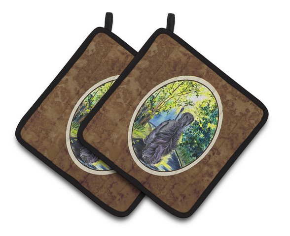 Picture of Carolines Treasures SS8181PTHD Afghan Hound Pair of Pot Holders, 7.5 x 3 x 7.5 in.