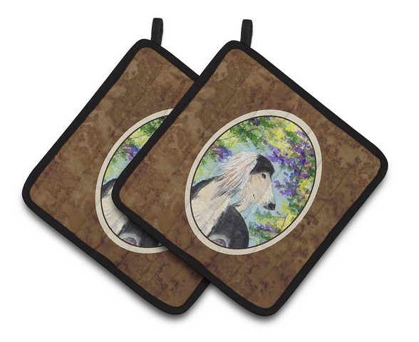 Picture of Carolines Treasures SS8200PTHD Saluki Pair of Pot Holders, 7.5 x 3 x 7.5 in.