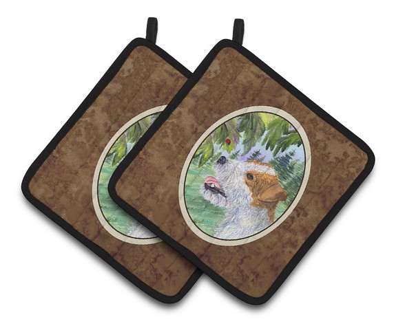 Picture of Carolines Treasures SS8211PTHD Jack Russell Terrier Pair of Pot Holders, 7.5 x 3 x 7.5 in.
