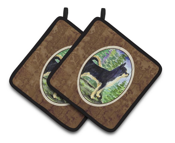 Picture of Carolines Treasures SS8230PTHD Chihuahua Pair of Pot Holders, 7.5 x 3 x 7.5 in.