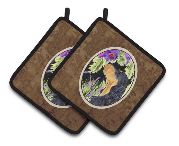 Picture of Carolines Treasures SS8250PTHD Gordon Setter Pair of Pot Holders, 7.5 x 3 x 7.5 in.