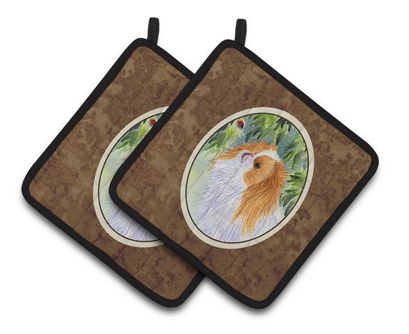 Picture of Carolines Treasures SS8260PTHD Japanese Chin Pair of Pot Holders, 7.5 x 3 x 7.5 in.