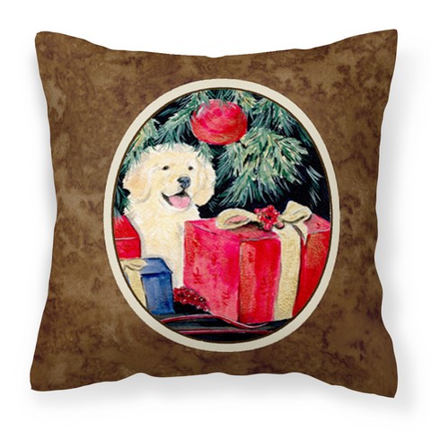 Golden Retriever Fabric Decorative Pillow - 14 x 3 x 14 in.
