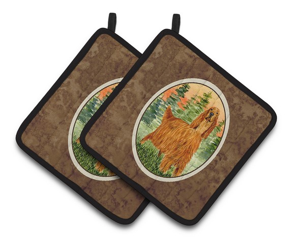 Picture of Carolines Treasures SS8625PTHD Irish Setter Pair of Pot Holders, 7.5 x 3 x 7.5 in.